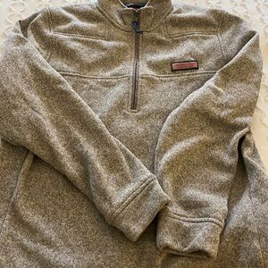 Vineyard Vines Gray Sweatshirt with Stand-Up Collar in perfect condition